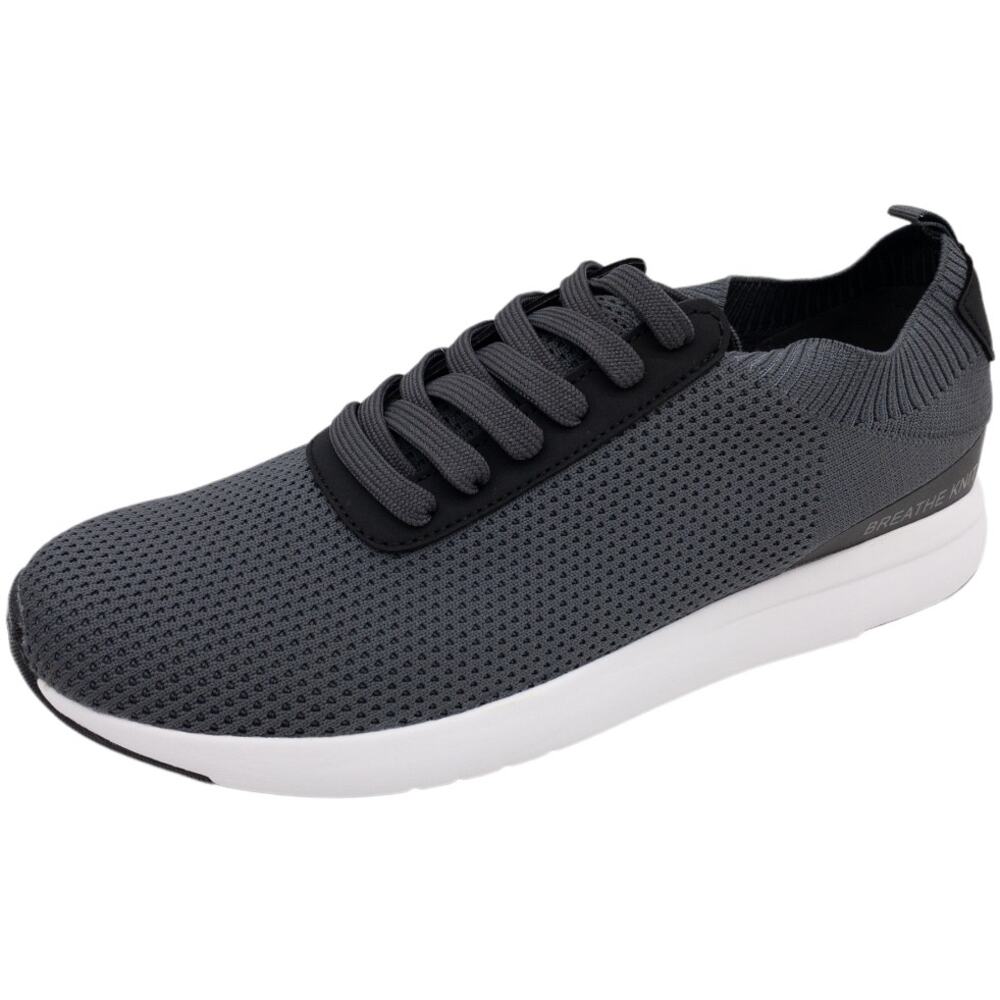 Daxx Gray Charcoal Knit Lace-Up Walking Sneaker Men's 10.5 NWOT